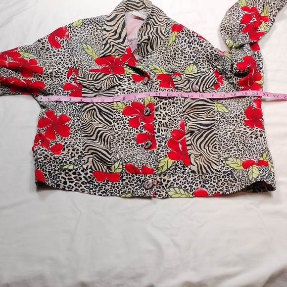 Vintage Nancy Bolen For City Girl Women's Button Up Blouse Size Large - Picture 9 of 12